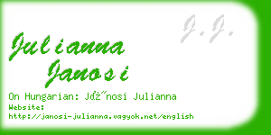 julianna janosi business card